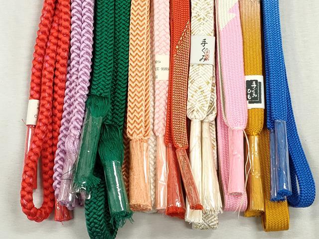 平和屋着物●和装小物 帯締め10本セット 高麗組 唐組 礼装用 金糸 逸品 未使用 CABJ3975qe