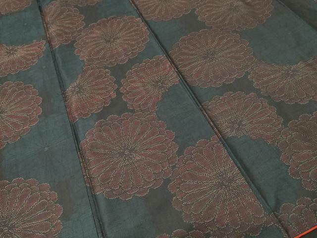 平和屋着物■本場大島紬 菊尽くし文 正絹 逸品 CABJ3311ev
