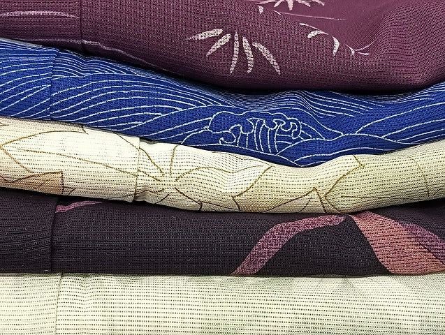 平和屋着物■夏物 訪問着 絽 まとめて20点 鴎 菖蒲 花柄 立波 ろうけつ染め 縦絽 駒刺繍 銀彩 金糸 着用可能多数 全て正絹 mmm1322