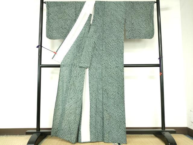 平和屋着物∴夏物 浴衣 有松鳴海絞り 蜘蛛絞り 綿 逸品 DABI3323cd
