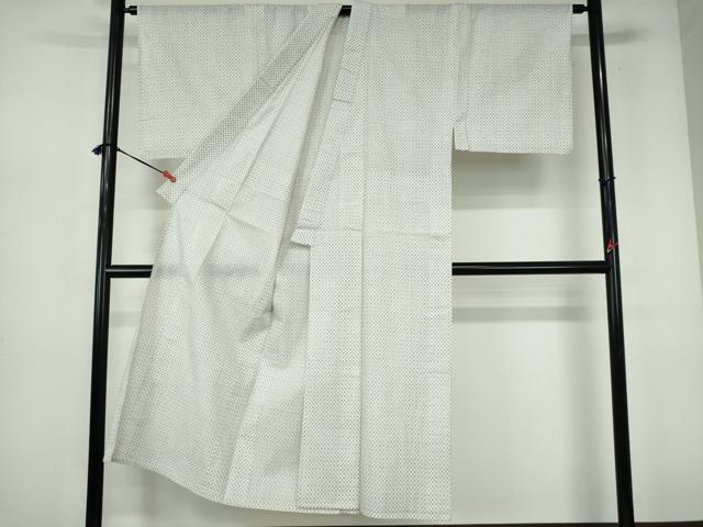 平和屋着物∴夏物 男性 小紋・浴衣兼用 格子 交織 DABI3352cd