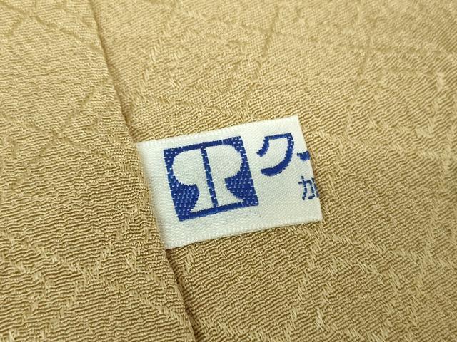 平和屋着物●上質な色無地 菱地紋 桑染色 正絹 逸品 DABH9864ps