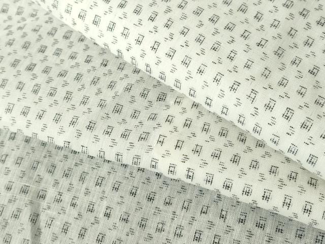 平和屋着物∴夏物 男性 小紋・浴衣兼用 絣文様 綿麻 逸品 DABI3381cd