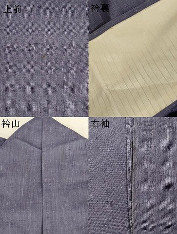 平和屋着物*夏物 紗紬 源氏鼠色 正絹 逸品 AABK9455jd