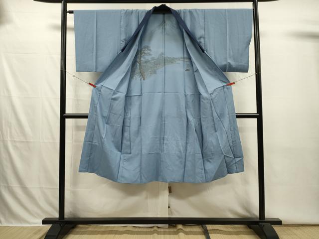 平和屋着物■男性 長襦袢 無双仕立て 風景文 暈し染め 洗える着物 DABI3706ya
