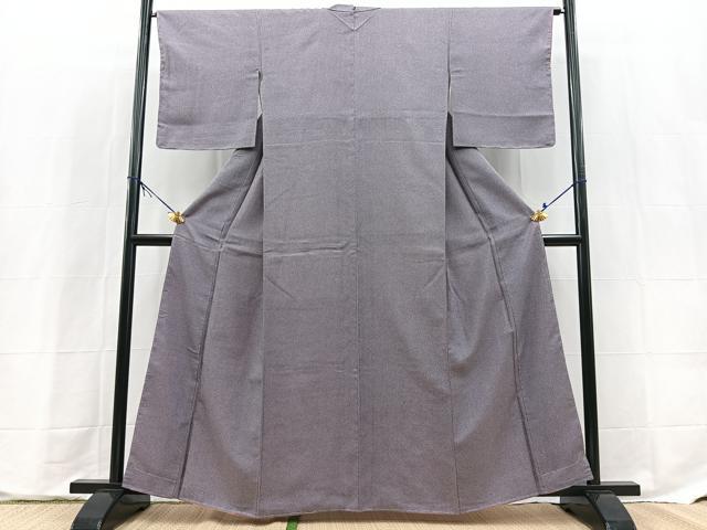 平和屋着物■本場染大島紬 石畳文 正絹 逸品 BAAX9666yc
