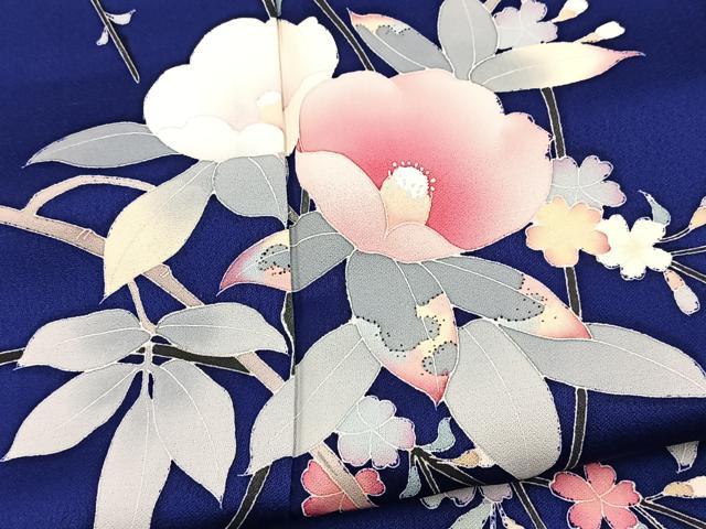 平和屋着物■訪問着 友禅 枝花文 正絹 逸品 BAAX9786yc