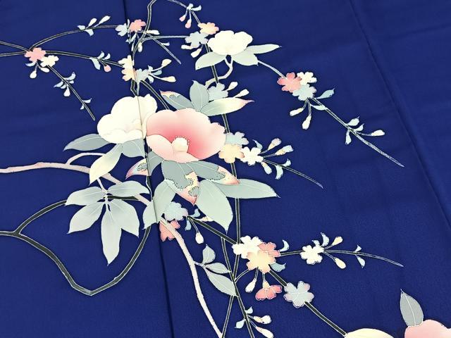 平和屋着物■訪問着 友禅 枝花文 正絹 逸品 BAAX9786yc
