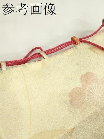 平和屋着物▼和装小物 和装バッグ 巾着まとめて5点 浴衣 花 梅 リバーシブル 綿 逸品 CABJ1502ju