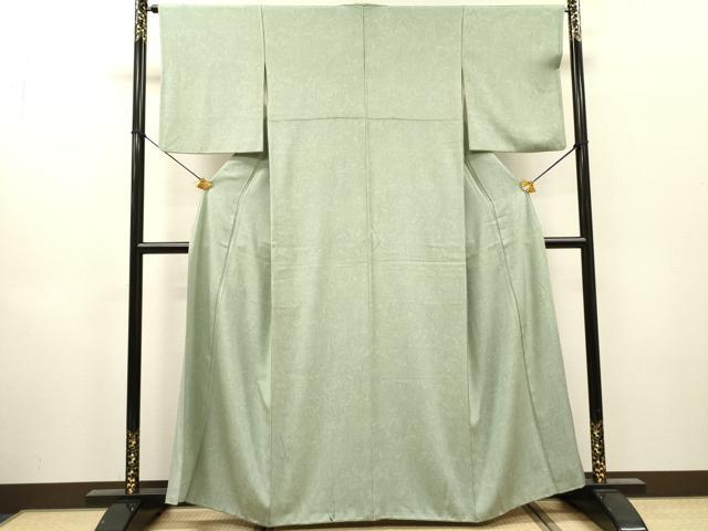 平和屋着物▼上質な小紋 墨流し文様 正絹 逸品 DABH7718fe