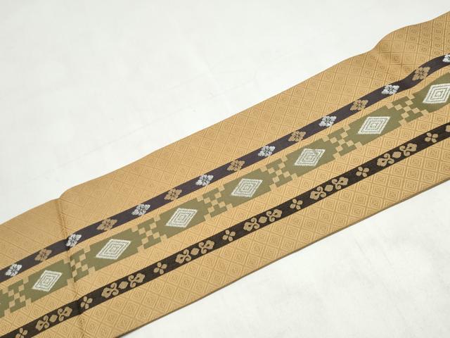 平和屋着物●九寸名古屋帯 花間道 正絹 逸品 CABK5687hy