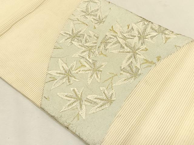 平和屋着物*夏物 九寸開き名古屋帯 唐織 楓 金銀糸 正絹 逸品 CABK1407fb