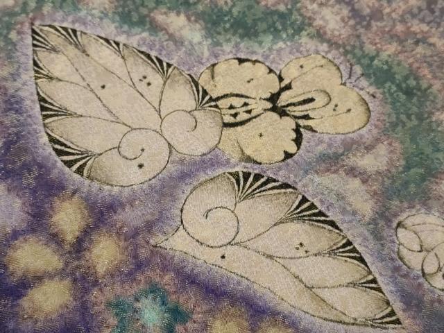 平和屋本店●最高級 初代 久保田一竹 幻の辻が花 色留訪問着 辻ヶ花18個 暈し染め 金通し地 逸品 DZAA9062kh6