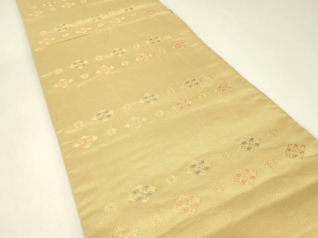平和屋着物▼両面 六通柄袋帯 耀金 正倉院鳳凰花文 正絹 逸品 DABH6899az