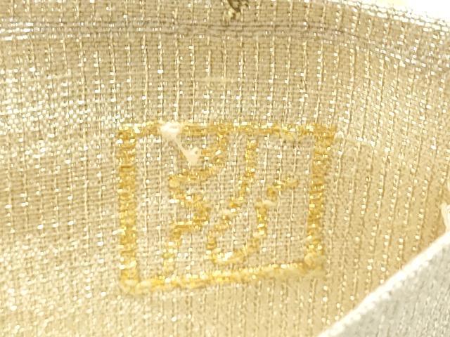 平和屋着物●桝屋高尾 (ねん金綴錦) 六通柄袋帯 菱詰花菱文 金銀糸 正絹 逸品 CABK5830hy