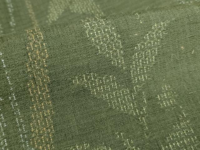 平和屋着物●結城紬 100亀甲 花間道 正絹 逸品 DABI5259op