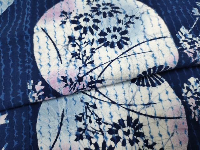 平和屋着物∴夏物 浴衣 注染 団扇 綿 逸品 DABI8597cd