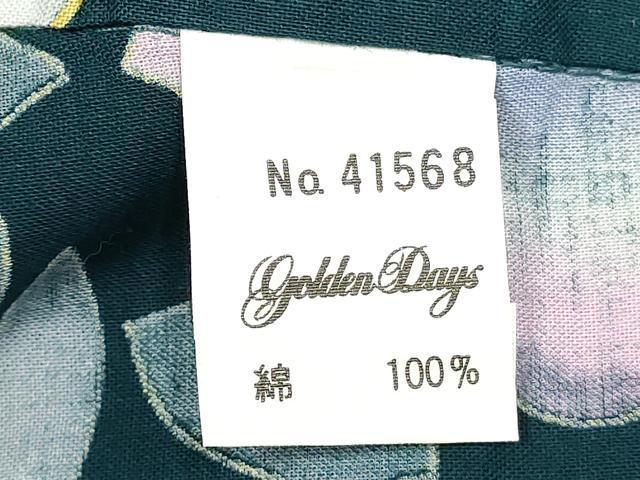 平和屋着物∴夏物 浴衣 注染 朝顔 綿 逸品 DABI8596cd