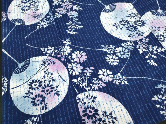 平和屋着物∴夏物 浴衣 注染 団扇 綿 逸品 DABI8597cd