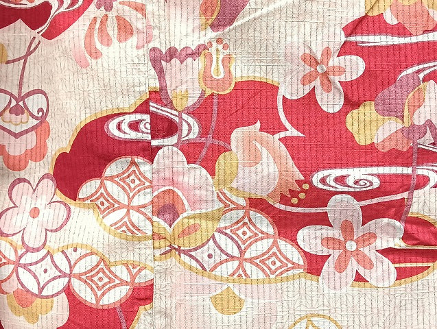 平和屋着物■浴衣 まとめて 45点 兎 菊 花柄 絹紅梅 綿絽 注染め など 着用可能多数 未使用品あり mmm1344