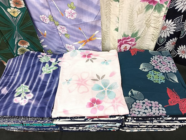 平和屋着物■浴衣 まとめて 45点 蝶 蜻蛉 朝顔 紫陽花 花柄 綿紅梅 hiromichi nakano 注染め 暈し染め 着用可能多数 未使用品あり mmm1342