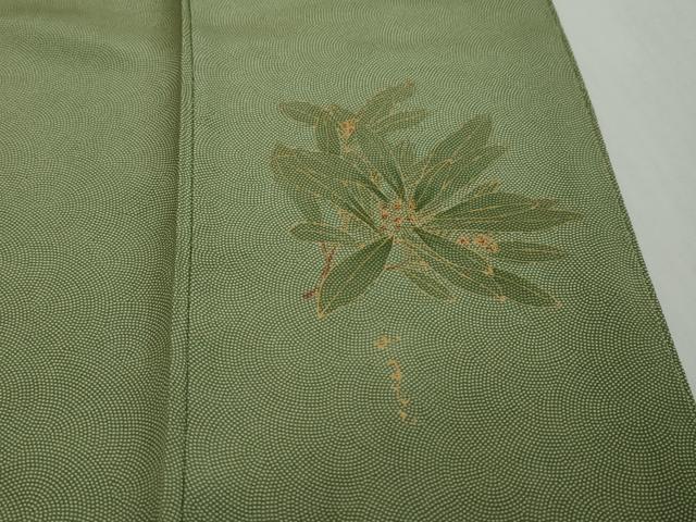平和屋着物●伝統工芸師 服部光擴 江戸小紋 鮫小紋柄 正絹 逸品 未使用 DABI2852ud