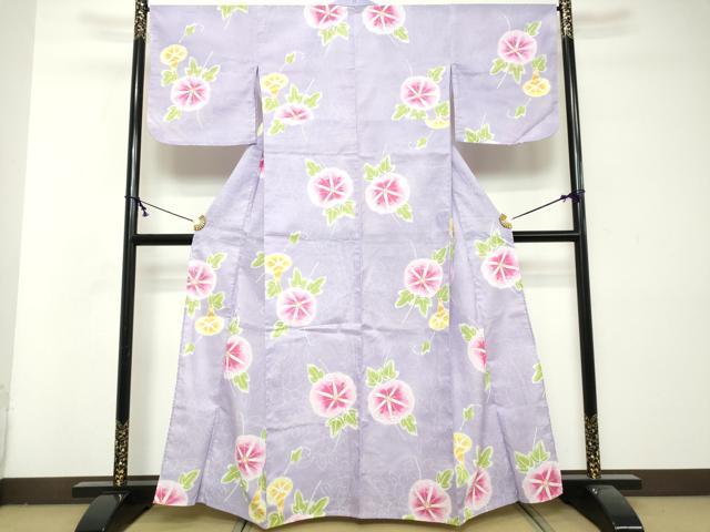 平和屋着物∴夏物 浴衣 朝顔 綿 逸品 DABI8689cd