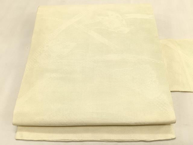 平和屋着物*夏物 九寸名古屋帯 舞蝶芝草文 正絹 逸品 CABK1578fb