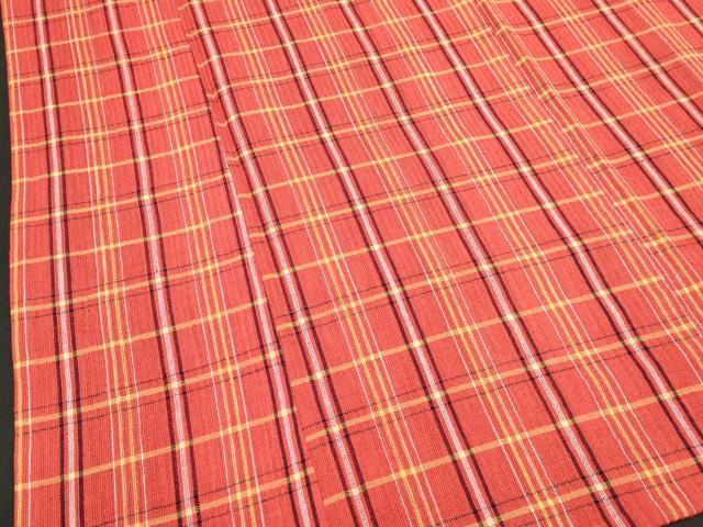 平和屋着物∴夏物 阿波しじら織 浴衣 格子 綿 逸品 DABI8717cd