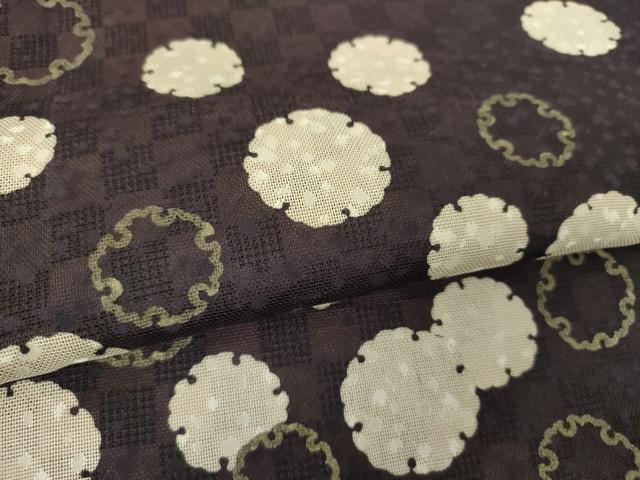 平和屋着物●訪問着 リバーシブル 袷 雪輪文 市松文様 やまと誂製 正絹 逸品 DABI6222ps