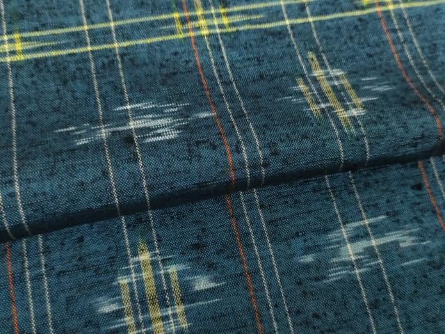 平和屋着物●上質な紬 琉球絣文様 西武百貨店扱い 正絹 逸品 DABI6219ps