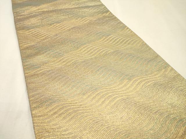 平和屋着物▼六通柄袋帯 遊雅 金糸 正絹 逸品 DABI7160fe