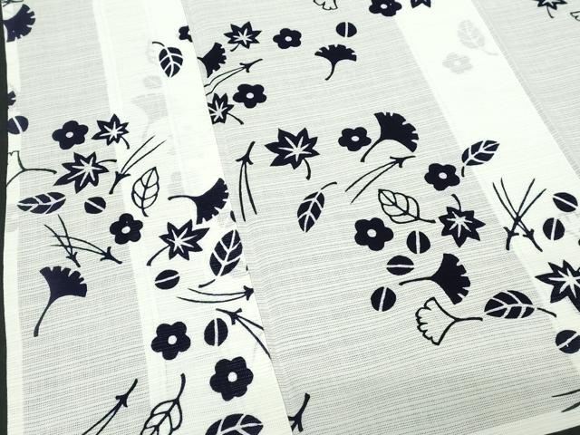 平和屋着物∴夏物 浴衣 綿絽 注染 吹寄せ花文 綿 逸品 DABI8810cd
