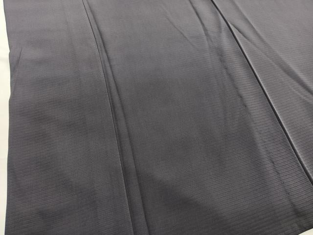 平和屋着物*夏物 色無地 絽 黒橡色 正絹 逸品 BAAY4200hv