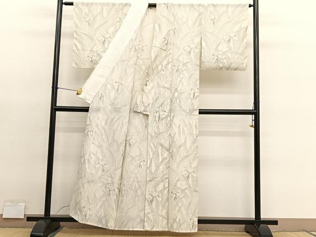 平和屋着物*夏物 小紋 絽 草花文 正絹 逸品 未使用 BAAY4210hv