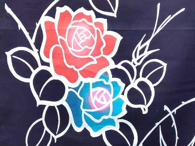 平和屋本店■浴衣反物 まとめて 45点 蝶 薔薇 花柄 竜田川文様 四季の花木染 菱美 むさし野ゆかた など 全て未使用 ppp4039