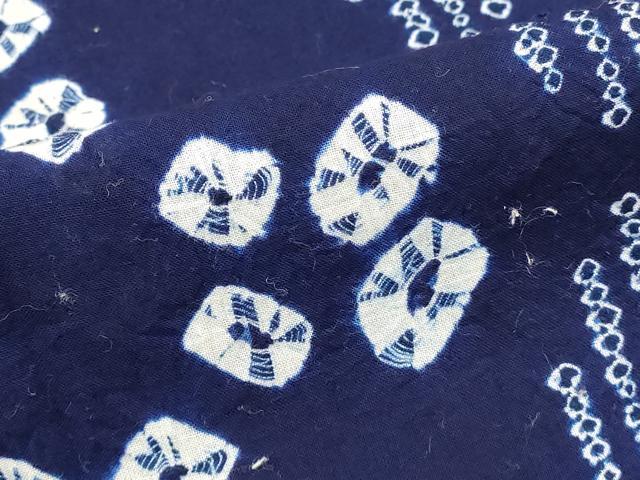 平和屋着物∴夏物 浴衣 有松鳴海絞り 舞花文 綿 逸品 DABI8868cd