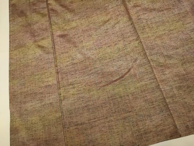 平和屋着物▽上質な紬 単衣 霞文 正絹 逸品 DABI4491du