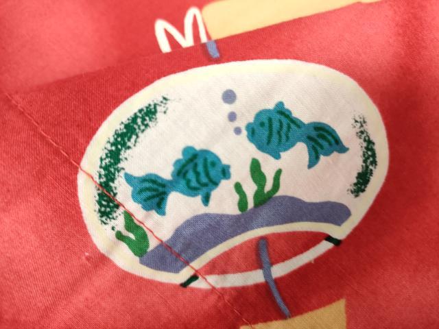 平和屋着物∴夏物 浴衣 注染 風鈴 トンボ 綿 逸品 DABI8937cd