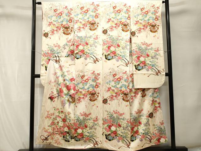 平和屋着物■豪華振袖 花車文 正絹 逸品 CABK4080ev