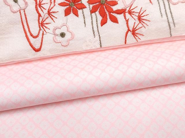平和屋着物∵女の子 十三参り 子供 祝着・長襦袢(無双仕立て)・袋帯・小物セット 駒刺繍 渡橋舞蝶花車文 金彩 逸品 DABG3308ma
