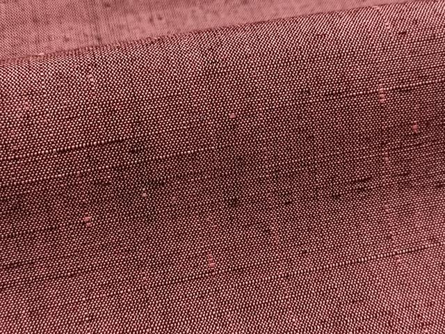 平和屋着物■上質な紬 浅蘇芳色 正絹 逸品 BAAX9947yc