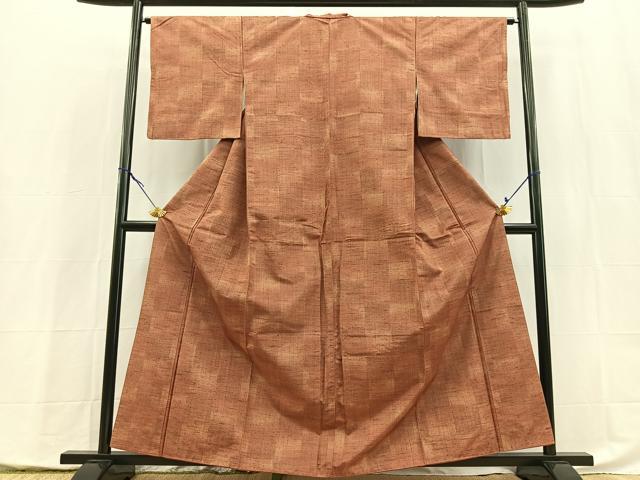 平和屋着物■上質な紬 霞文 正絹 逸品 BAAX9948yc