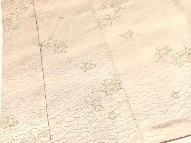 平和屋着物■上質な小紋 草花文 暈し染め 金彩 正絹 逸品 BAAX9951yc