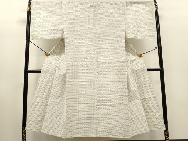 平和屋着物∴夏物 男性 小紋・浴衣兼用 十字絣 綿麻 逸品 DABI8981cd