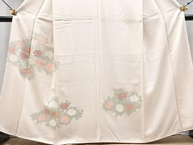 平和屋着物■訪問着 刺繍 薔薇 正絹 逸品 未使用 BAAY5436yc