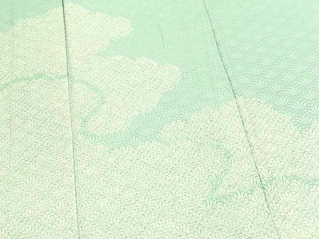 平和屋着物■訪問着 総絞り 雲重ね文 正絹 逸品 BAAY5414yc