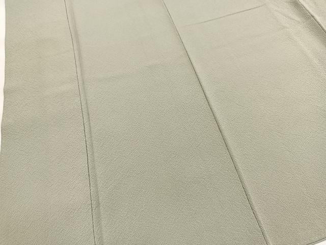 平和屋着物■上質な色無地 青白橡色 正絹 逸品 BAAY5424yc