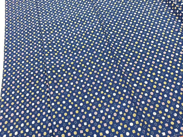 平和屋着物■上質な小紋 型染め 草花文 正絹 逸品 未使用 BAAY5433yc