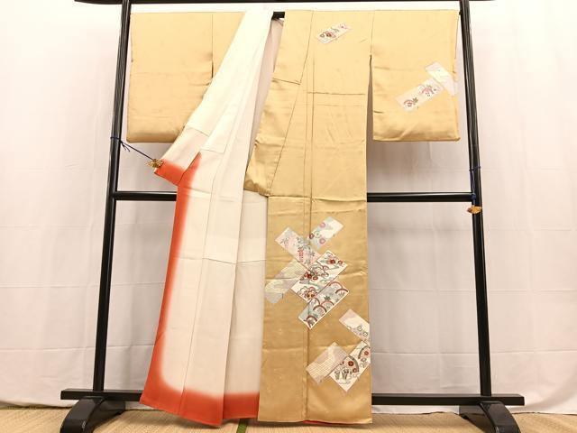平和屋着物■訪問着 吉祥花文 金彩 正絹 逸品 BAAY5465yc